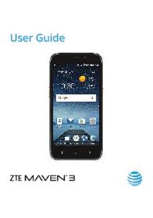 ZTE Maven 3 manual. Smartphone Instructions.
